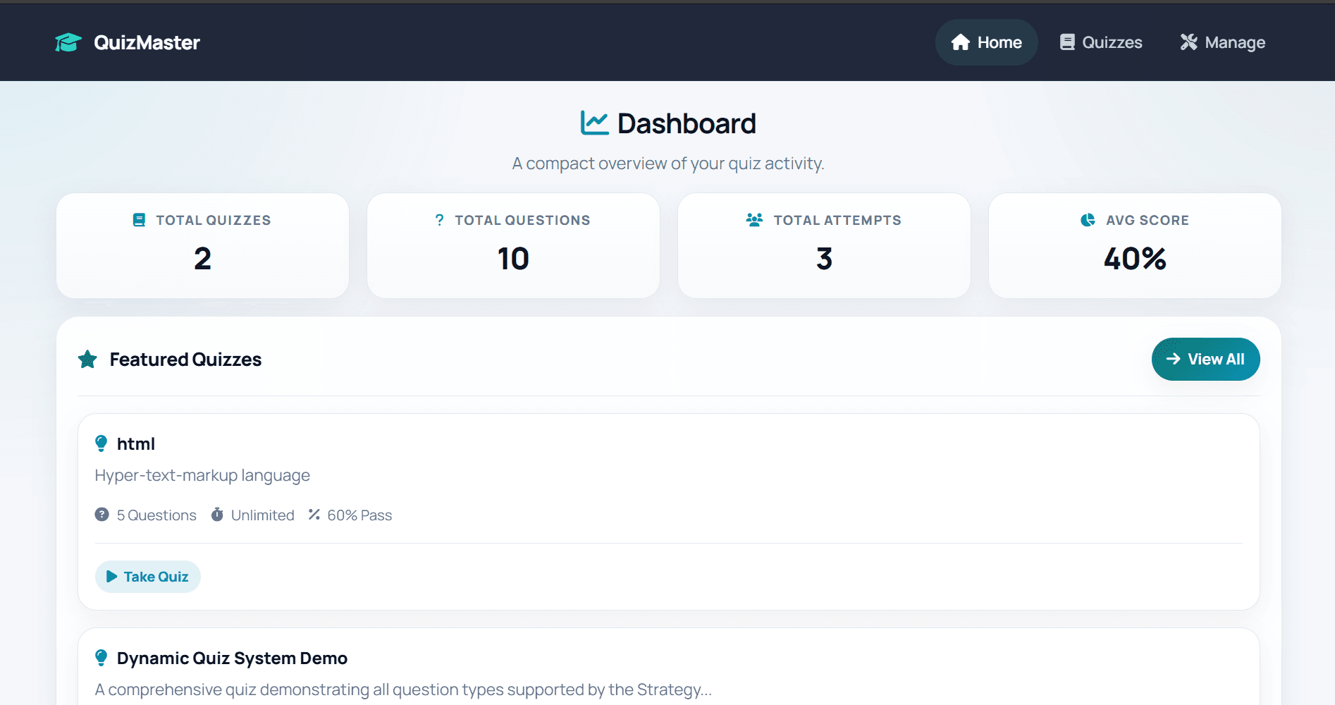Dynamic Quiz System